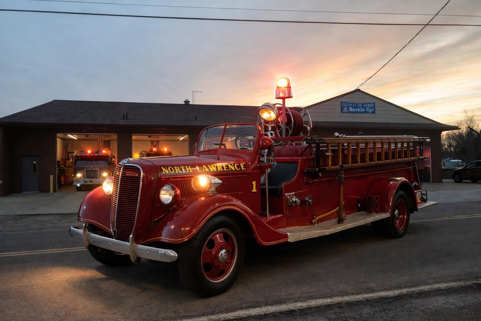 North Lawrence Fire Department historic photo